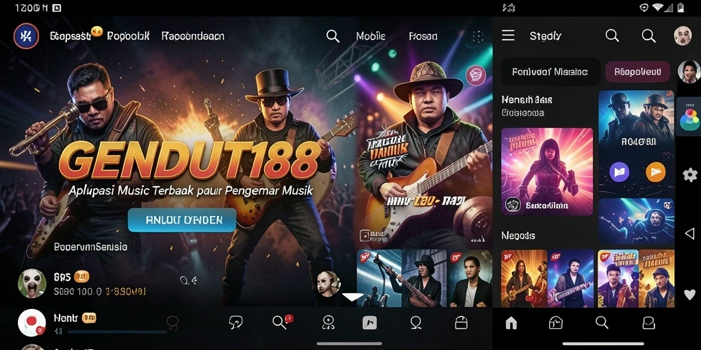 Tampilan gameplay GENDUT188 yang menawan dengan beragam lagu.