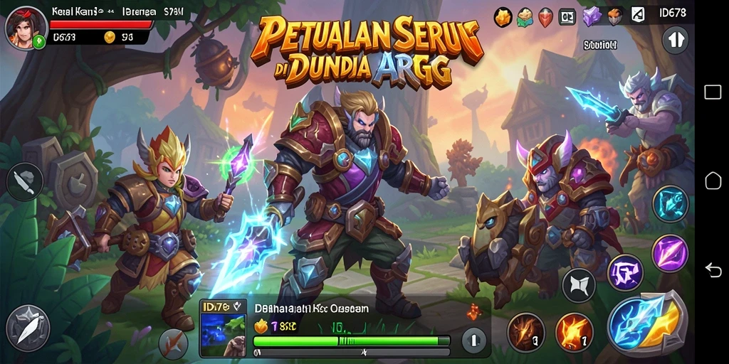 Tampilan menawan saat pertarungan di ID678 dengan berbagai efek visual.