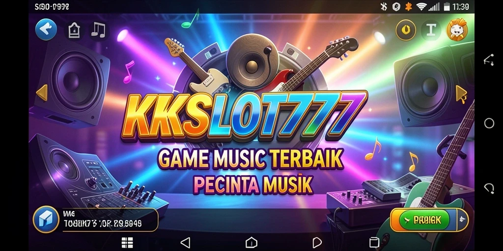 Tampilan gameplay KKSLOT777 yang penuh warna dan dinamis.