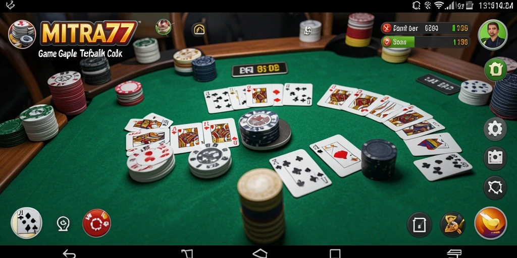 Screenshot gameplay <strong>MITRA77</strong> menunjukkan pengalaman bermain Gaple yang seru.