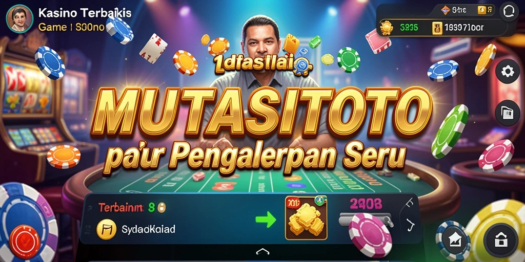 Tampilan screenshot utama MUTASITOTO dengan gameplay Kasino yang seru.