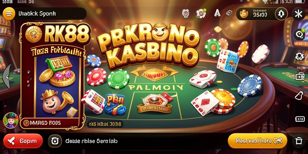Tampilan visual menakjubkan dari gameplay kasino RK88.