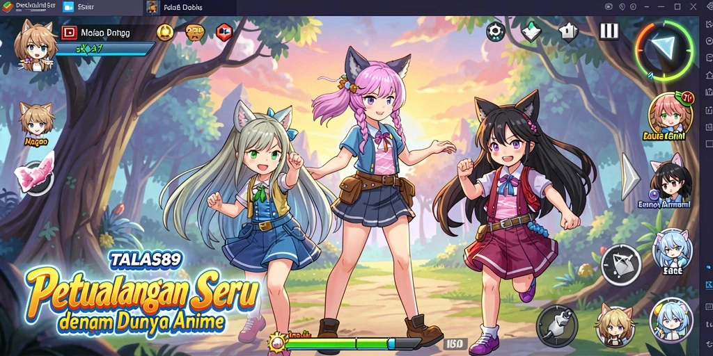 Gameplay menarik dari TALAS89 dengan karakter anime yang menawan.