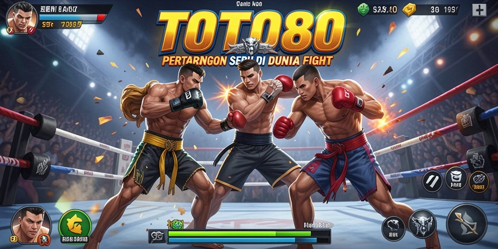Screenshot gameplay TOTO80 menampilkan aksi pertarungan yang mendebarkan.