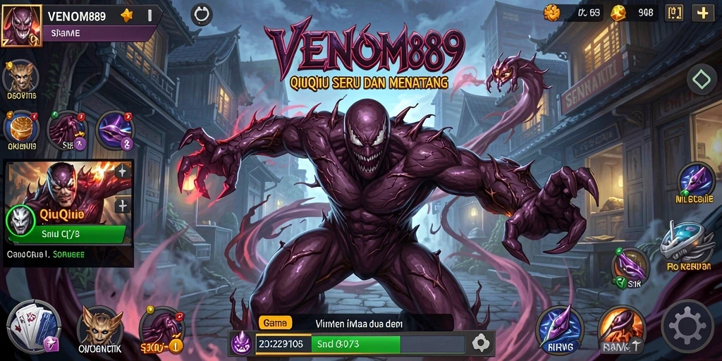 Tampilan gameplay QiuQiu yang menegangkan dan seru.